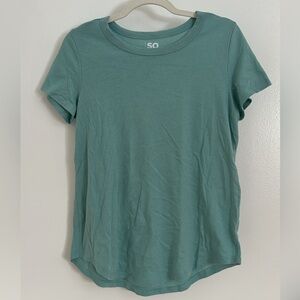 SO Women's Short Sleeve Aqua Tee